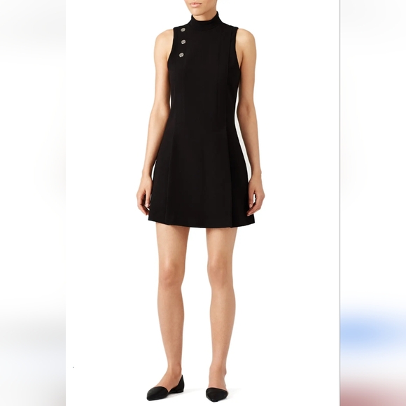 Parker Black Grace Button Sleeveless Sheath Dress - Picture 3 of 6